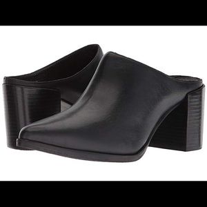 Matisse Black Leather Mules
